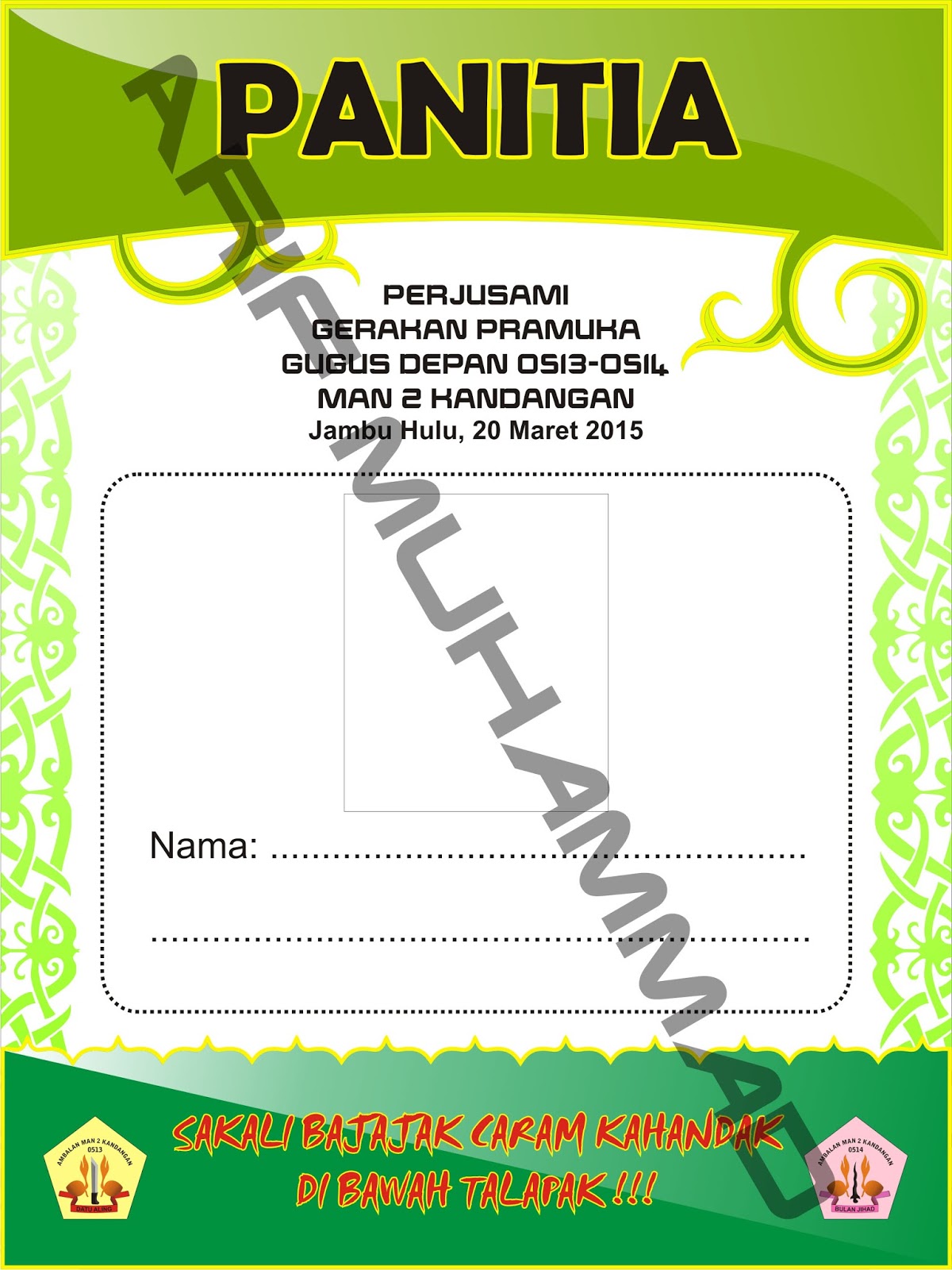 Contoh Id Card Anggota Osis - Gamis Murni