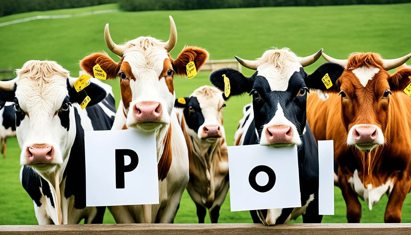 Group of Cows Posing for a Selfie