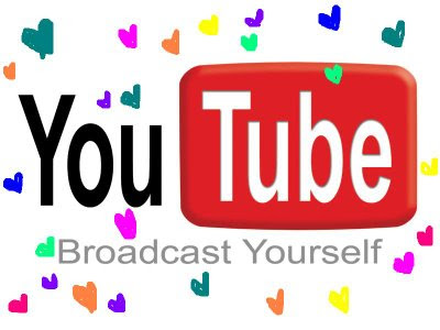 youtube logo hearts