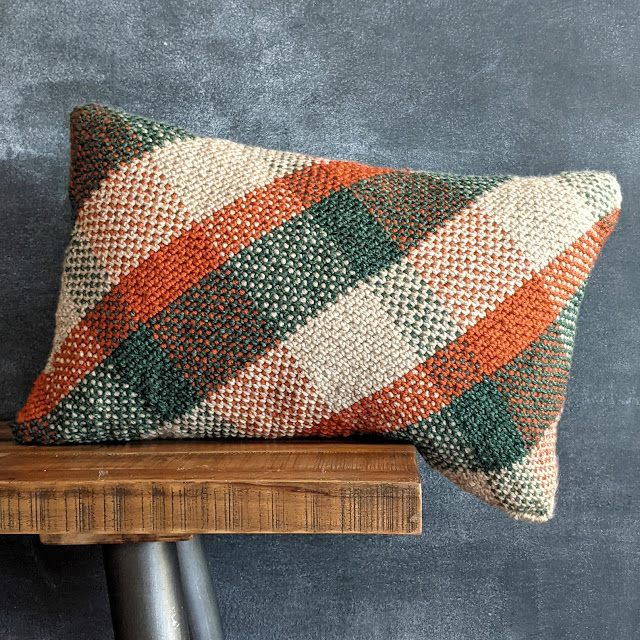 plaid about you pillow