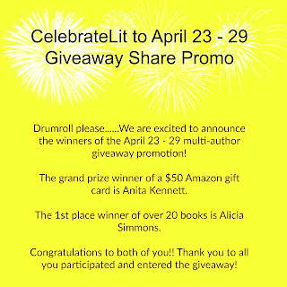 Winners of the 23 books and $50 amazon gift card