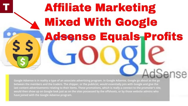 Affiliate Marketing Mixed With Google Adsense Equals Profits