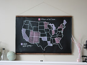 Chalkboard U.S. Map by shopdirtsa on Etsy