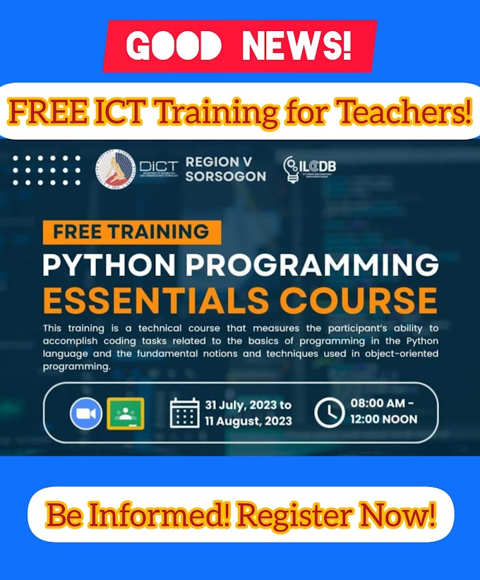 FREE Python Programming Training for Teachers| July 31 - August 11, 2023 | Register Now!