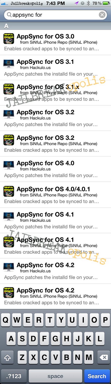 Jailbreakopolis | Jailbreaking iPhones iPods iPad: AppSync ...