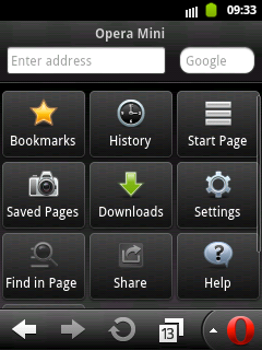 Opera Mini for Samsung Galaxy and other Android Phones