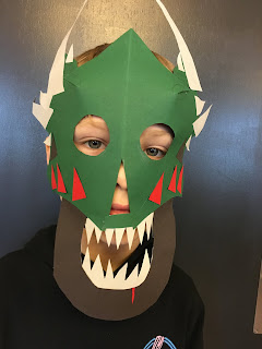 Monster maske i papir Blikfang