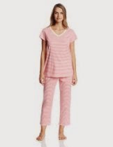 <br />Carole Hochman Women's Tropical Escape Short Sleeve Capri Pajama