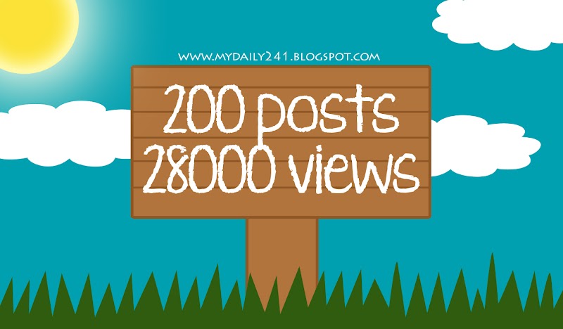 Pencapaian Baru : 200 Postingan 28000 Pengunjung