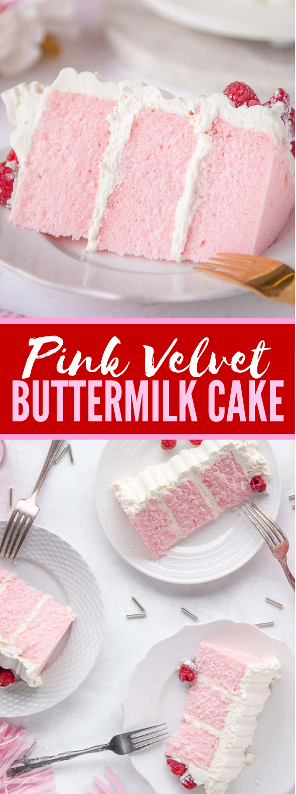 PINK VELVET CAKE #desserts #valentineday