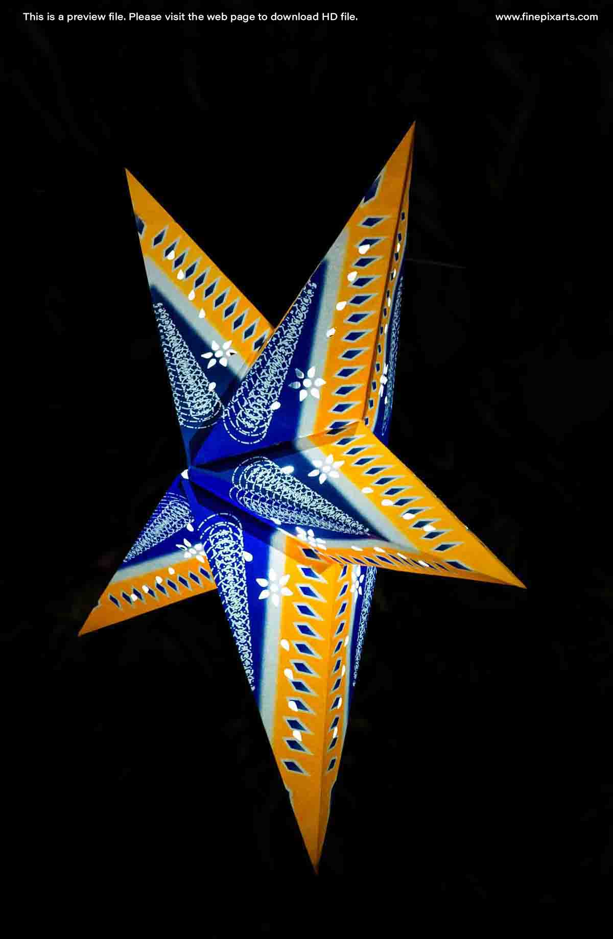 Christmas star Illumination light decoration 00013