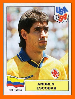 Andres Escobar football sticker