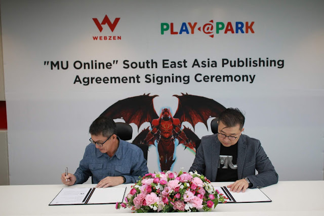 "MU Online" South East Asia Publishing Agreement Signing Ceremony between Webzen and Playpark