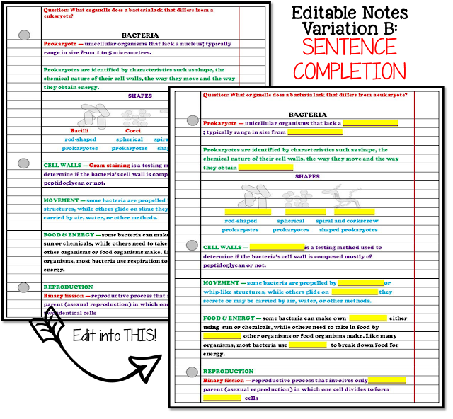 editable notes; editable resources; nitty gritty science