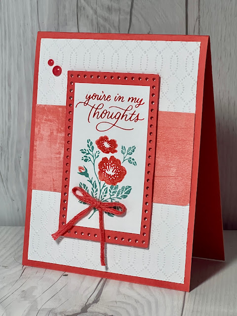 Floral handmade greeting card using Stampin' Up! Softly Sophisticated Bundle