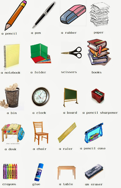 It's an awesome school: Classroom objects!!