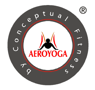 LOGO OFICIAL AEROYOGA® INTERNATIONAL AEROYOGA BY CONCEPTUAL FITNESS®  MARCAS REGISTRADAS, UNICO METODO EN YOGA AEREO  HOMOLOGADO  INTERNACIONALMENTE,