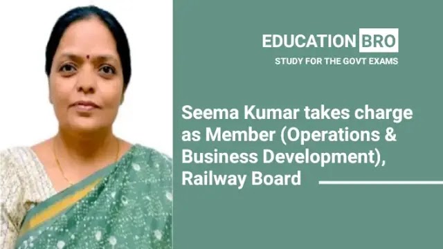 Seema Kumar takes charge as Member (Operations & Business Development), Railway Board