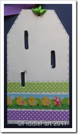 Easter Button Brooch Tag
