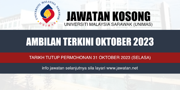 Jawatan Kosong UNIMAS 2023