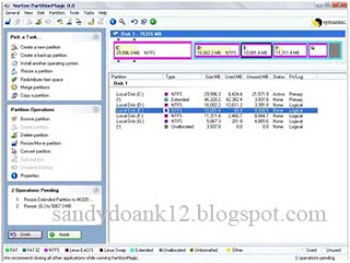 setelah diubah ukuran hard disk