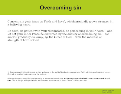 Overcoming sin