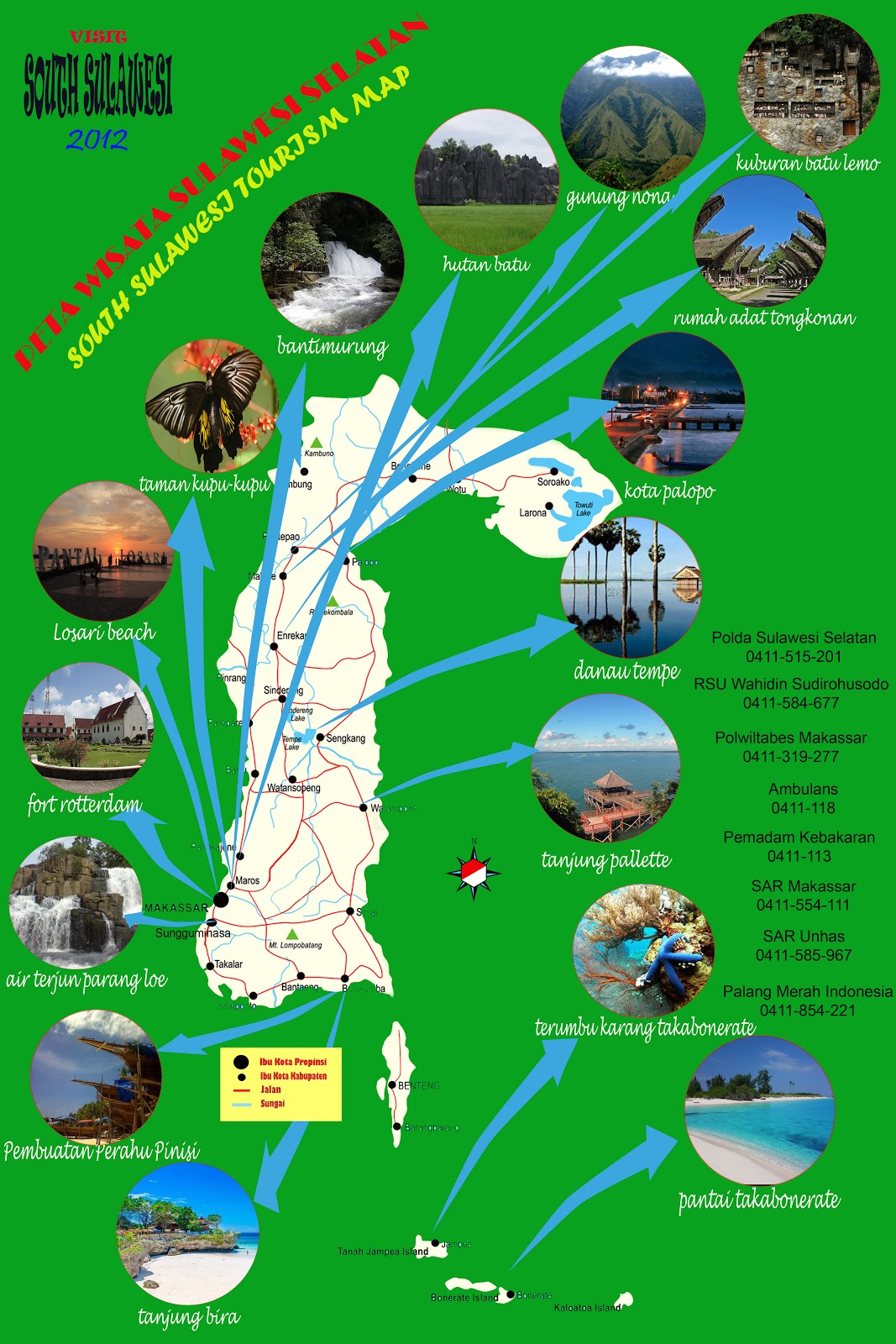 Awaru Crew Peta Pariwisata Sulawesi Selatan
