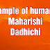 Example of humanity  Maharishi Dadhichi  