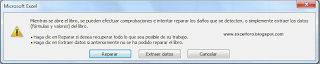 Reparar un archivo Excel dañados o corruptos.