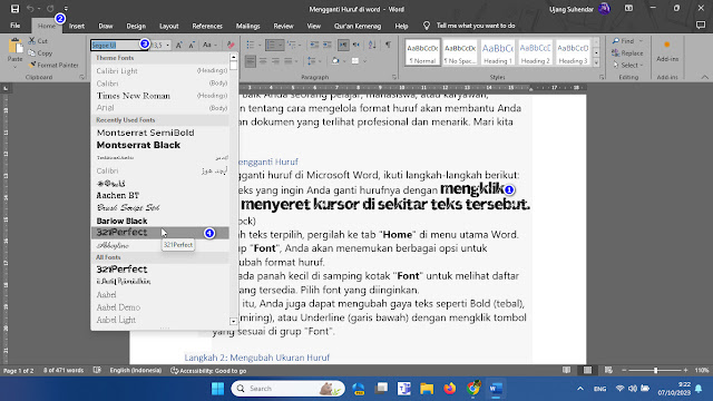 Mengganti Huruf, Mengubah Ukuran Huruf, dan Mengganti Warna Huruf di Microsoft Word: Panduan Lengkap