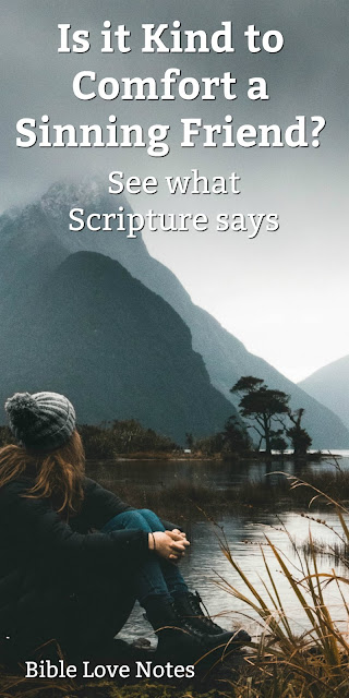 When a friend comes to us and admits they've sinned, we often respond in an ungodly way. When we see a friend caught up in sin, we often respond in an ungodly way. This 1-minute devotion explains the Biblical response. #BibleLoveNotes #Bible