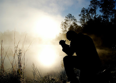 Praying outside by a lake for people who don't know God