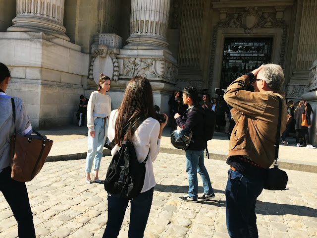 Paris Fashion Week Mugler SS16 street style