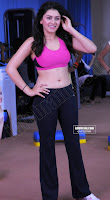 Hansika, working, out, at, GYM