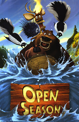 Poster Of Open Season (2006) In Hindi English Dual Audio 300MB Compressed Small Size Pc Movie Free Download Only At worldfree4u.com