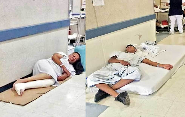 Bienvenidos a México, Atienden en el piso a pacientes de hospital en Ecatepec