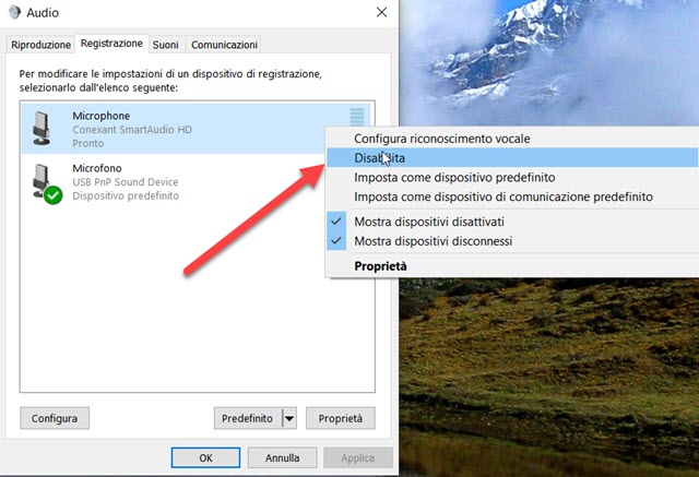 disabilitare-dispositivo-audio