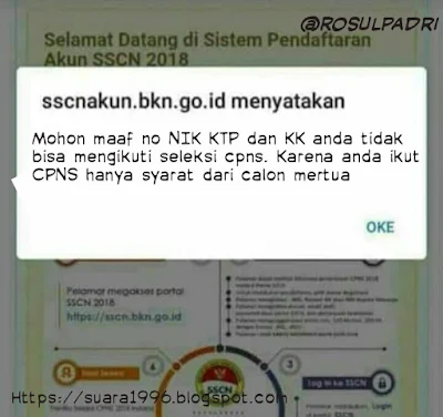 meme lucu permintaan maaf sscn CPNS 2018