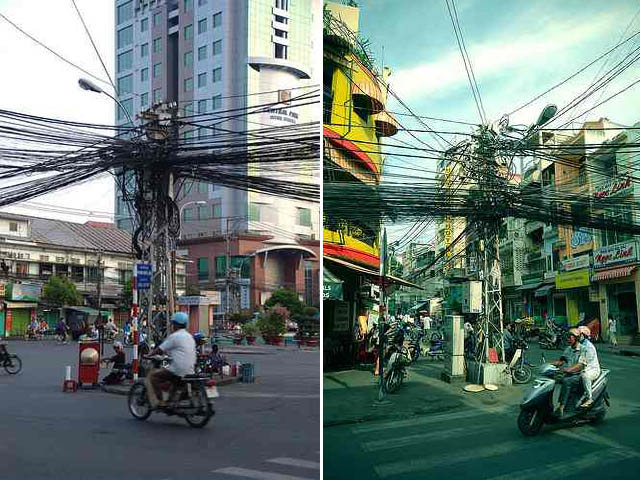 Foto Kabel-Kabel Ruwet di Dunia