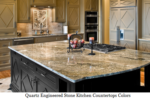 Quartz Engineered Stone Kitchen Countertops Colors