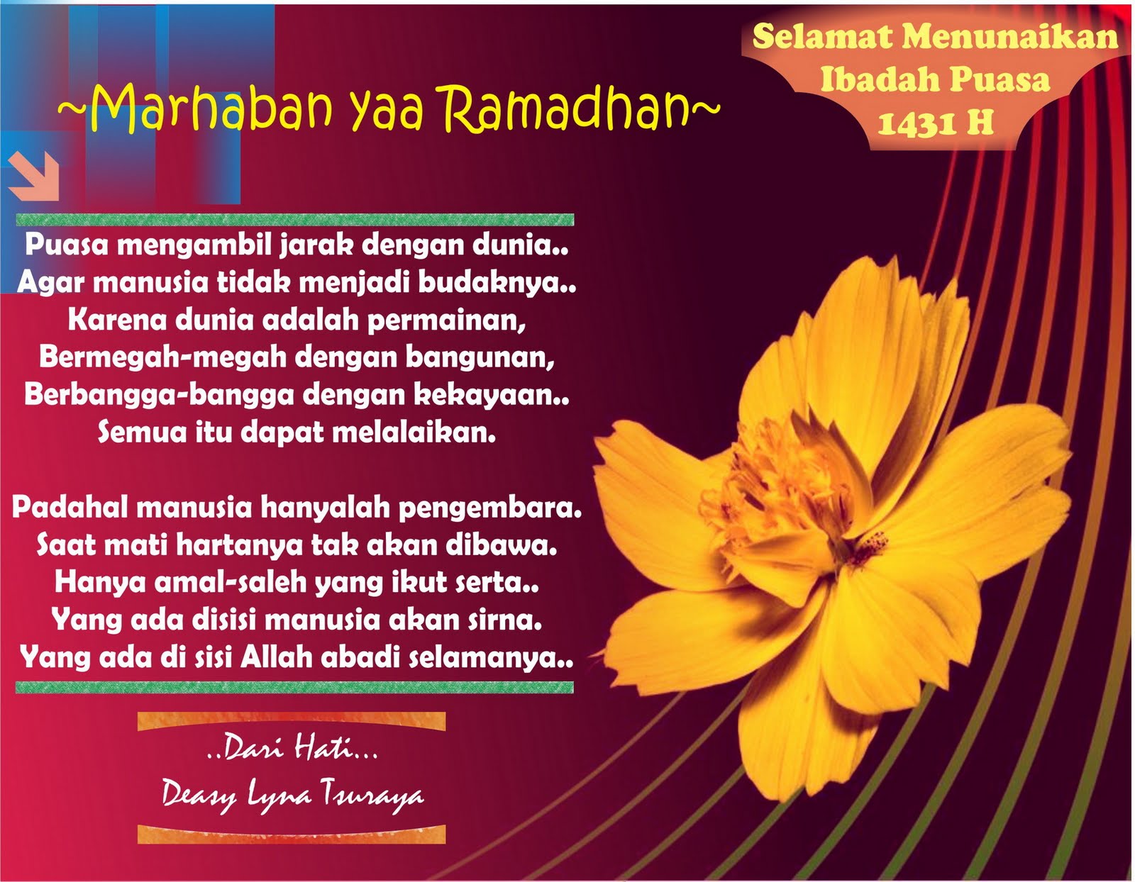 FORKARISMA Marhaban Ya Ramadhan
