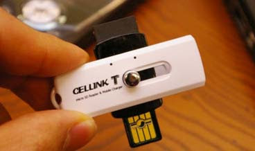 Cellink T - USB Thumb Drive That Slides into A Cell Phone