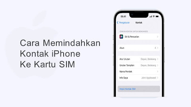 cara memindahkan kontak iphone ke kartu sim