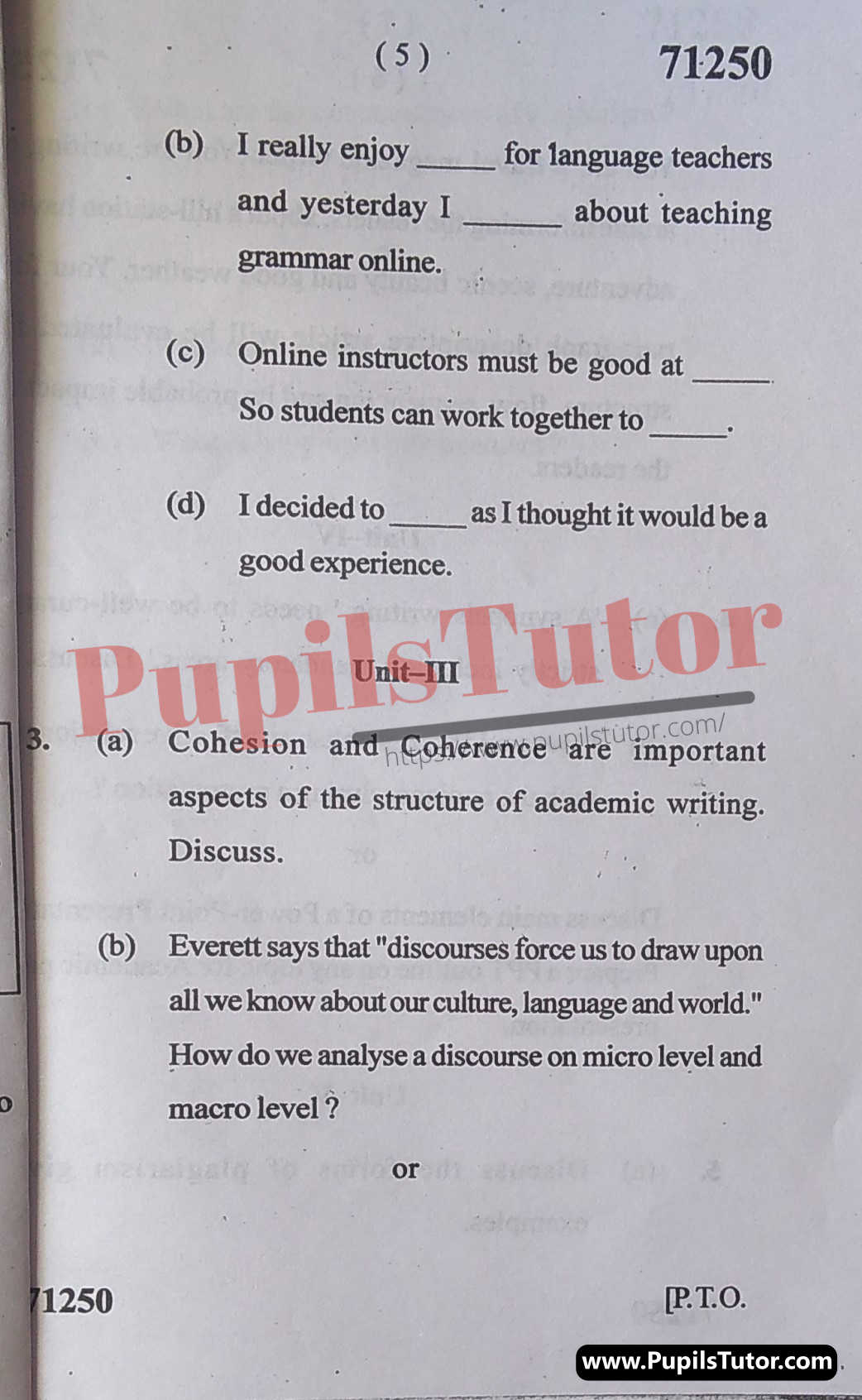 M.A. [English] 1st Semester Essentials Of Writing MDU Paper 2022 (CBCS Scheme)(Page 5)