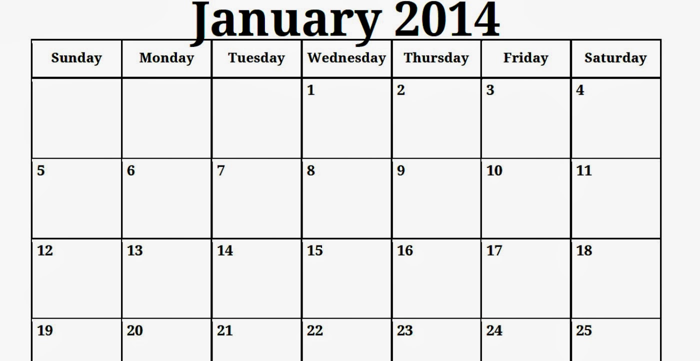 Free Printable Calendar: Free Printable Calendar January