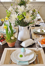 Spring Easter Tablescape Place Setting Idea