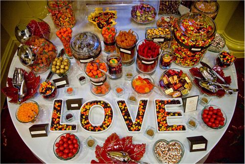 celebrity weddings CANDY BUFFET