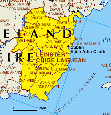 Leinster Map Regional City