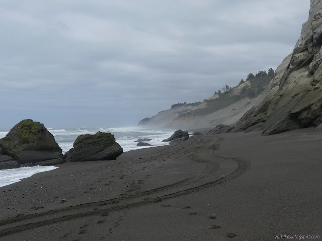 some narrow spots on the beach