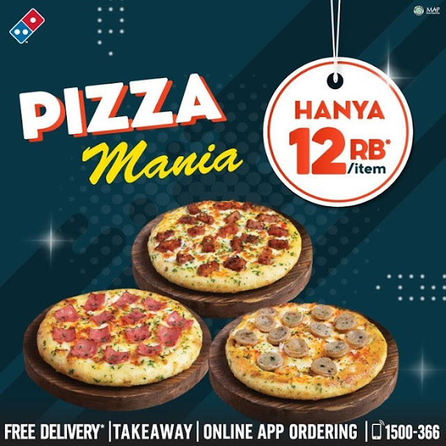 #Dominoz - #Promo Kupon Diskon Pizza Mania Hanya 12 Ribu Per Item